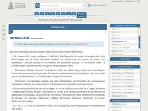 Dictionnaire de l'Académie française image_daf